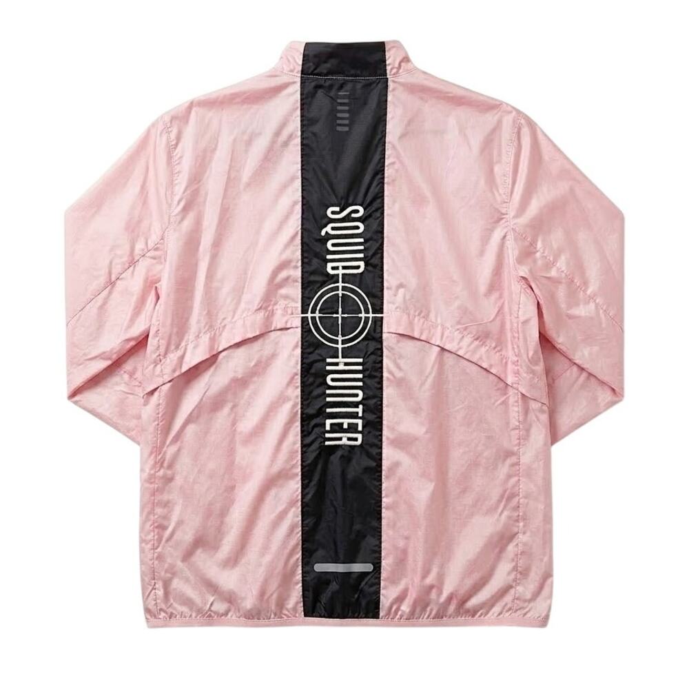 Squid Games Hunter Under Armour Windbreaker Jacket Pink Hooded Women Medium